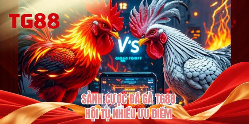 Sảnh cược đá gà TG88 hội tụ nhiều ưu điểm